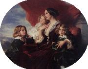 Elzbieta Branicka, Countess Krasinka and her Children Franz Xaver Winterhalter